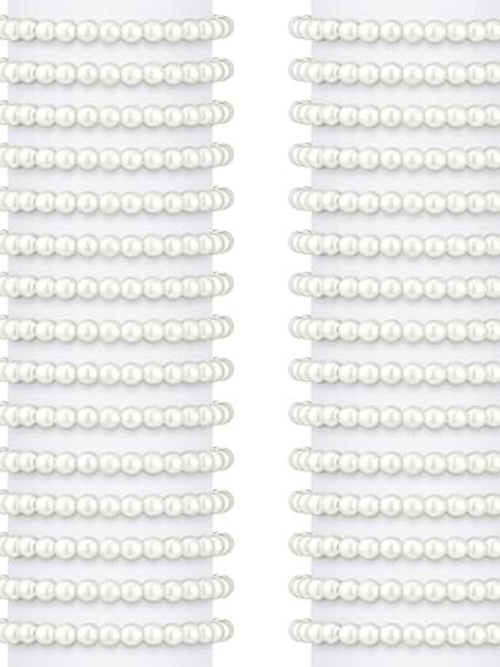 Elegant White Faux Pearl Bridal Bracelets Bulk Set for Women Girls